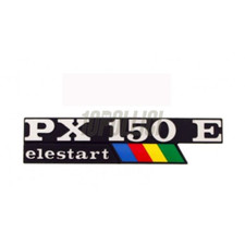 Targhetta PX150E per cofani laterali Vespa PX 150 E Elestart
