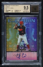2011 Leaf Valiant Purple 1/25 CJ Cron #VA-CC1 BGS 9.5 GEM MINT Auto 0o48