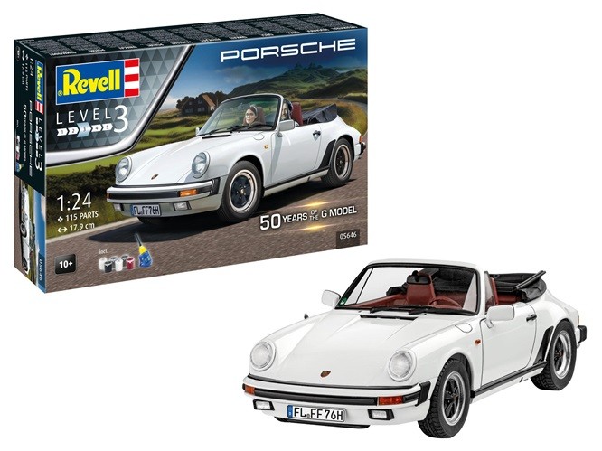 Revell Porsche 911 G-Model Cabrio 50th Anniversary 1:24 Model Kit - Image 15