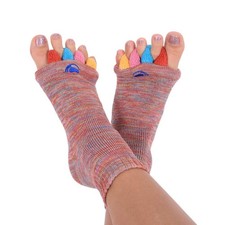 Foot Alignment Socks with Toe Separators for Men or Women  Multicolor