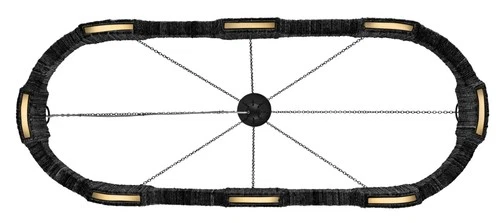 Hinkley Lighting 34107 Raffi 52"W Ring Chandelier - Carbon Black - Picture 2 of 7