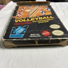 NES Volleyball Game  Nintendo Black Tab Boxed Mattel Version Volley Ball Box PAL