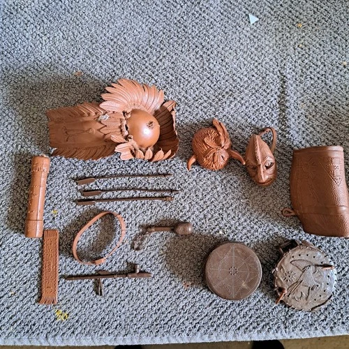 Vintage Marx Best Of The West Geronimo Accessories