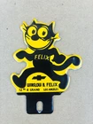 VINTAGE CHEVROLET WINSLOW & FELIX PORCELAIN OIL CHEVY GAS STATION TOPPER SIGN