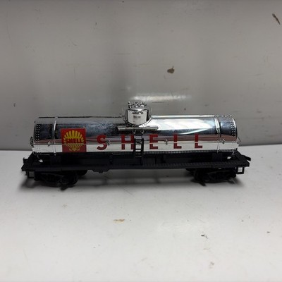 TYCO HO Scale RTR Rolling stock SHELL OIL CHROME SINGLE DOME TANK CAR