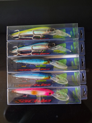 Big Fish Tackle Wobbler Set - 5 x Tiefläufer Kunstköder OVP