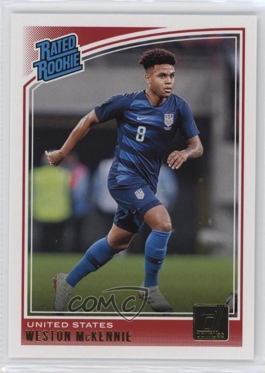 2018-19 Panini Donruss Rated Rookie Weston McKennie #199 Rookie RC 0ht6