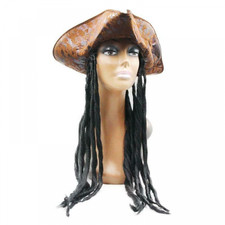 Halloween Hat Party Costume Headgear Braids Wig Cap Cosplay Props