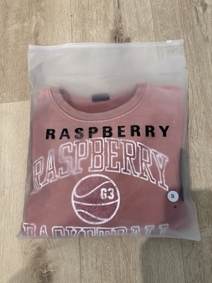Raspberry Basketball Graphic Pullover Sweatshirt Fleece Crew Neck Men S