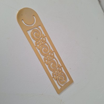 LESEZEICHEN ° Book Mark ° Messing ° mit Ornamenten ° Unbenutzt!
