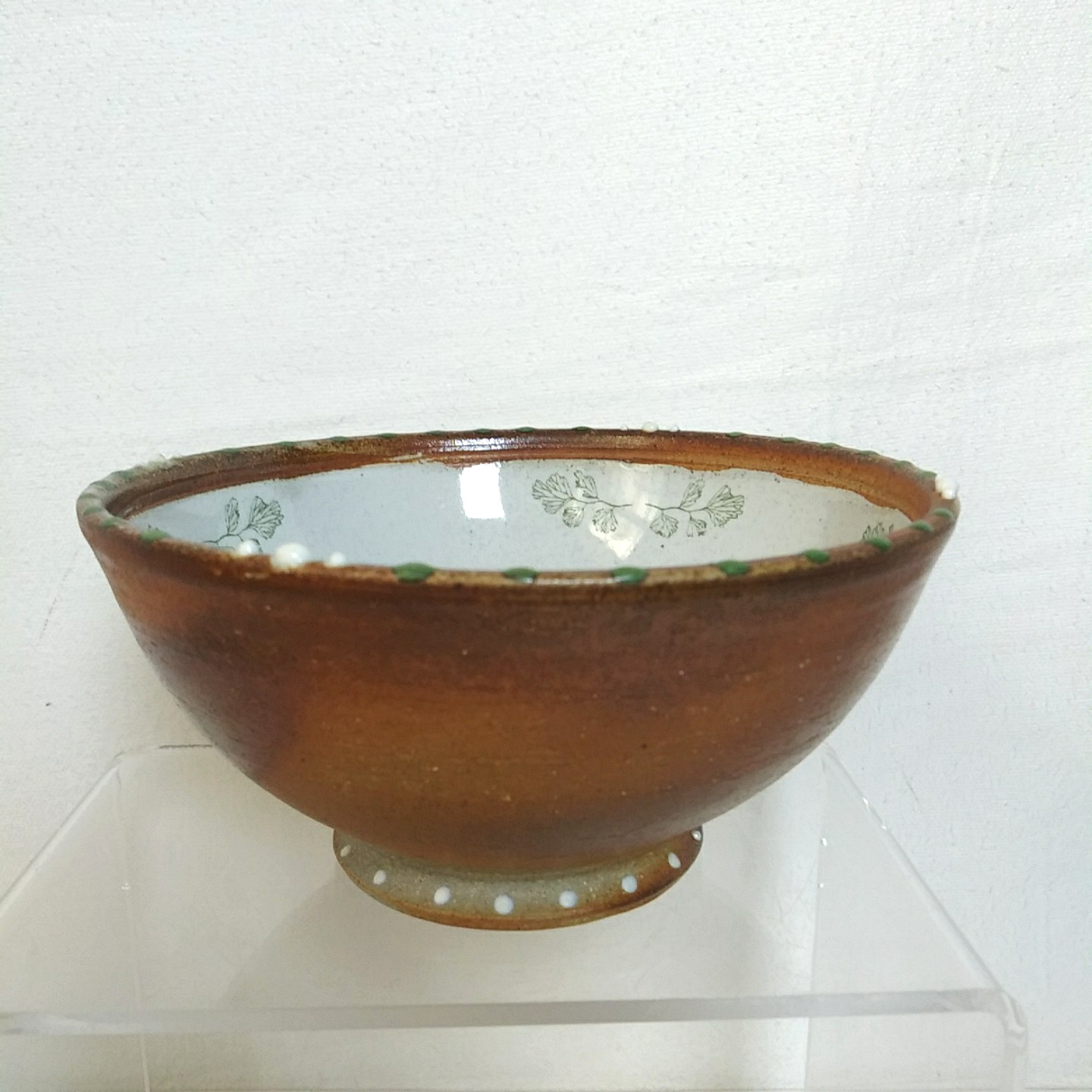 Handmade Studio Dish 6" Asian Bowl Signed Susan Wills Ceramic Pottery