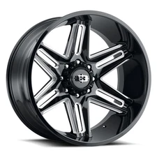Vision Off-Road Wheels 363 20x10 -25 Gloss Black Milled 8x165.1 8x6.5 (QTY 1)