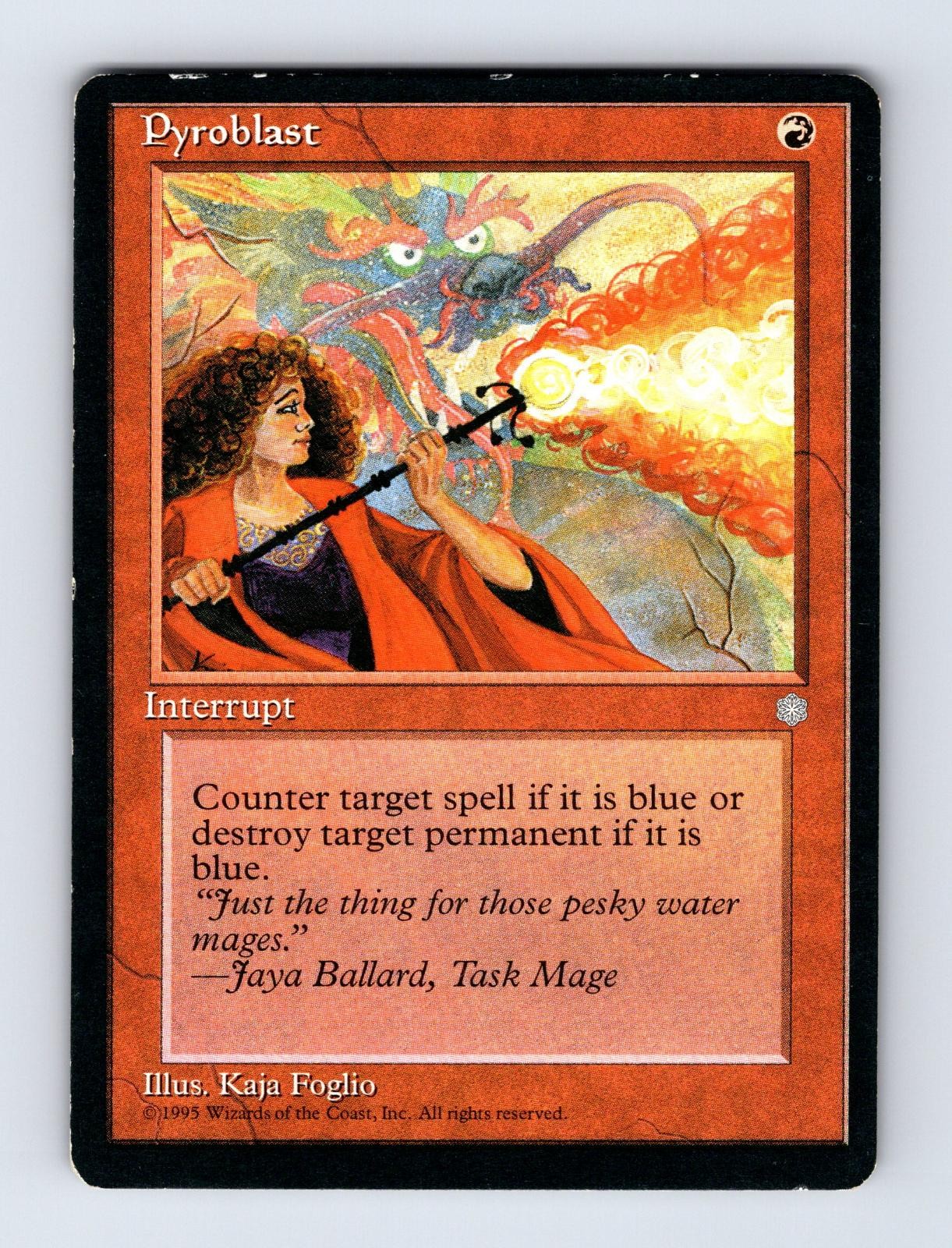 Pyroblast Ice Age #213 MTG Moderately Played