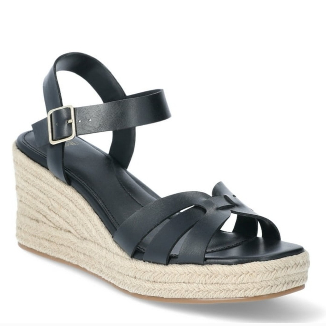 APL Sandali donna con zeppa espadrillas Time and Tru nuovi con etichetta taglia 10