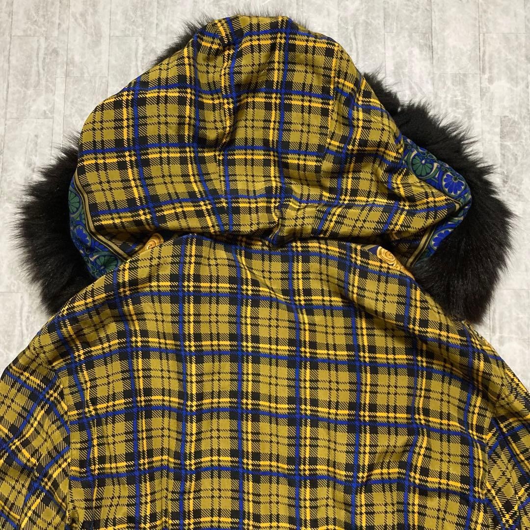USED [RARE DESIGN] VERSACE FUR DOWN COAT JACKET VINTAGE GOOD thumbnail 7