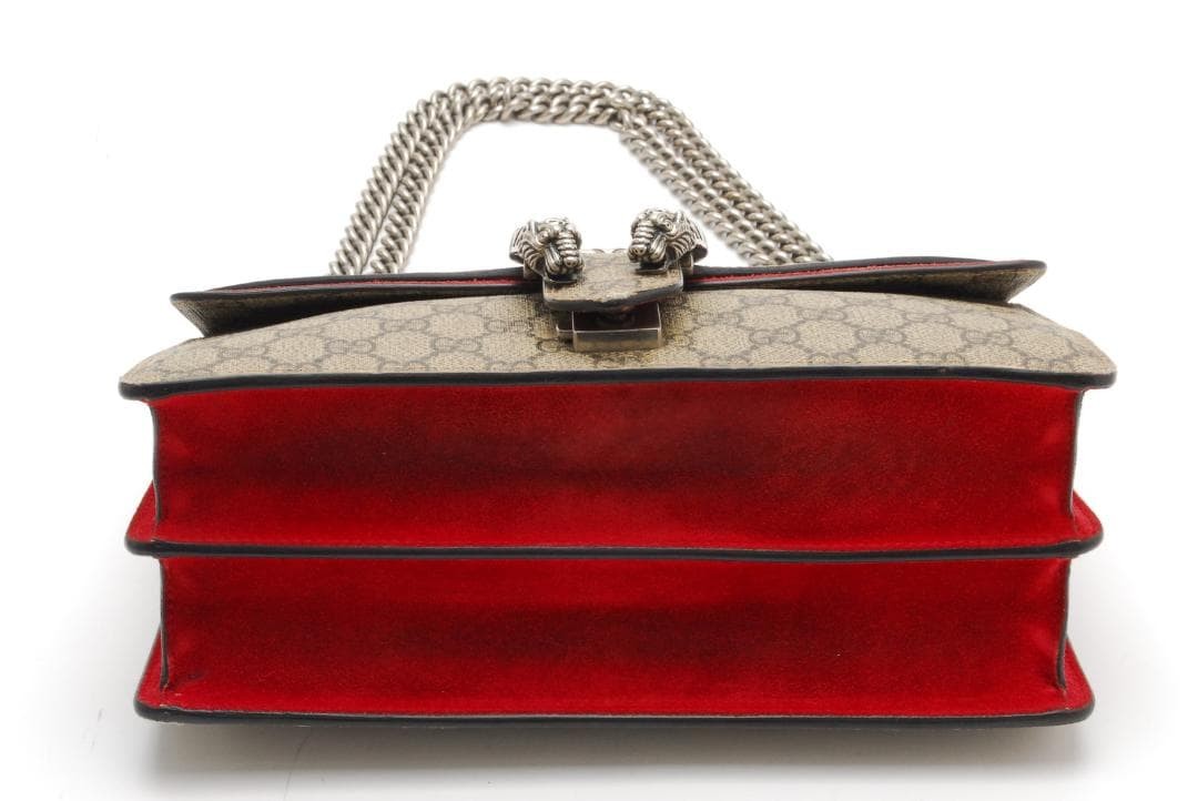 Gucci Dionysus Shoulder Bag Beige Red GG Supreme Gift Present 0703b image 7