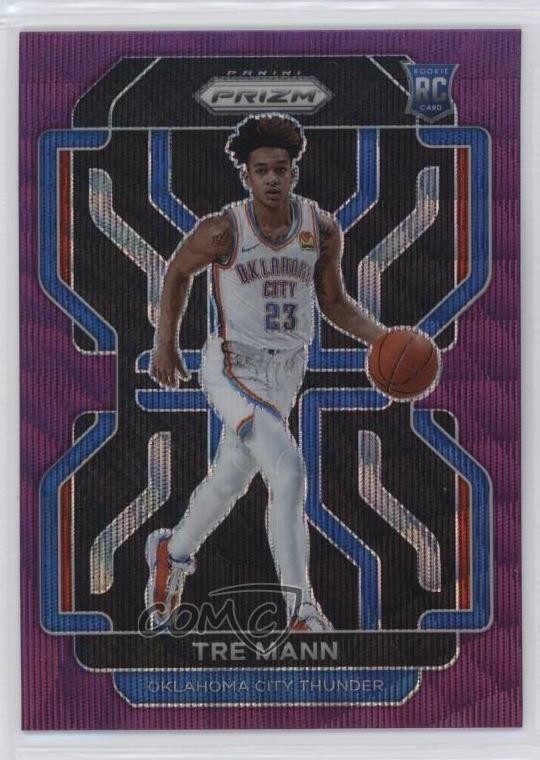 2021-22 Panini Prizm Purple Wave Prizm Tre Mann #274 0c2