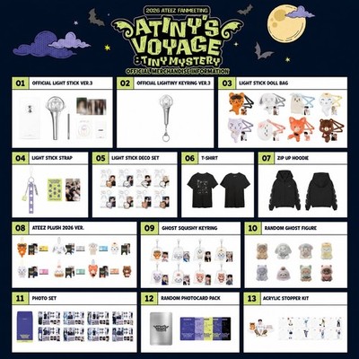 [Pre-Order] ATEEZ 2026 FANMEETING ATINY'S VOYAGE : TINY MYSTERY OFFICIAL MERCH