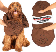 the Dirty Dog Shammy - Fast Drying Plush Shammy Towel with Dual Hand Pockets and