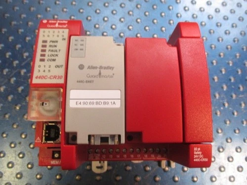 ALLEN BRADLEY GAURD MASTER SAFETY RELAY SER A FW 10.011 22 PT. 440C-CR30-22BBB