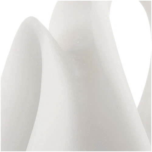 Uttermost 18194 Silent Wave 15" Tall Polyresin Abstract Table - White - Picture 2 of 5