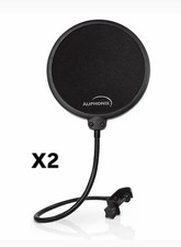Auphonix Microphone Pop Filter : 6-inch Diameter Mesh Lot of 2