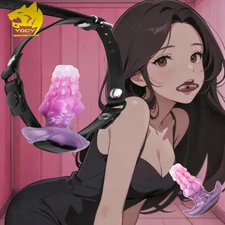 Binding Open Mouth Gag Plug PU Leather Oral Gag Fetish Restraints Mouthwatering