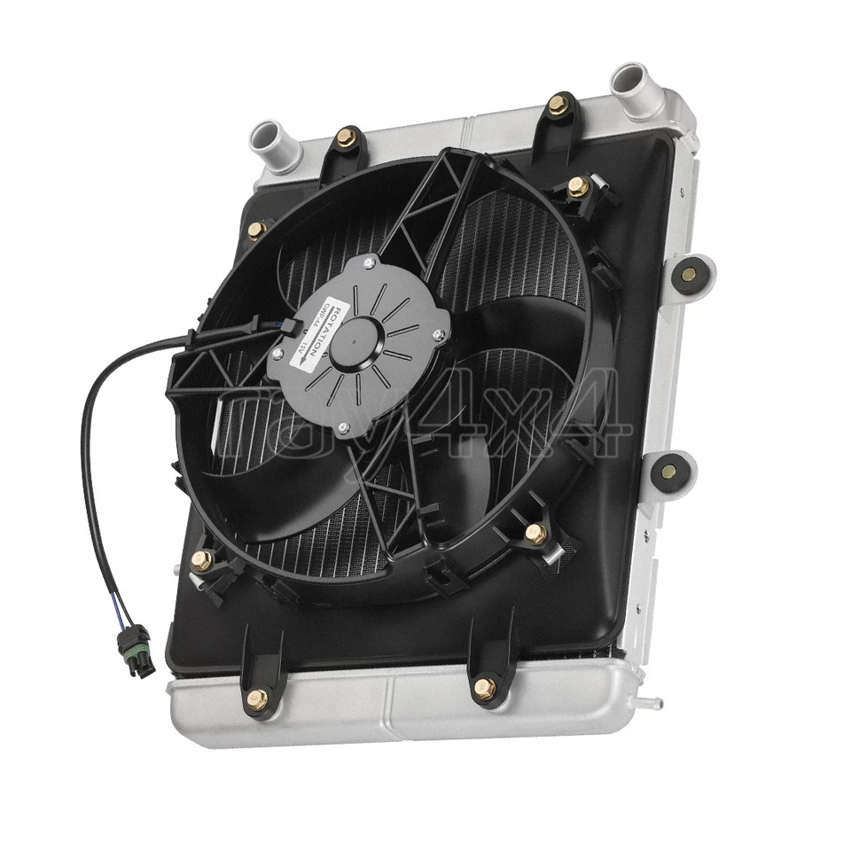 Radiator and Cooling Fan For Polaris Sportsman 700 EFI 2004 2005 2006 2007 2008 - Image 2 of 4
