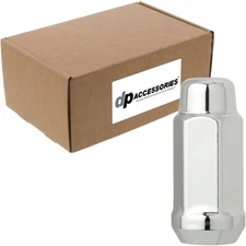 Chrome 9/16-18 Lug Nuts For Aftermarket Wheels - Closed End XL Bulge - Box of 80