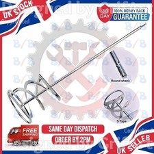 LONG SDS TYPE DRILL PAINT MIXER PLASTER CEMENT MIXING STIRRING HEAVY DUTY WHISK