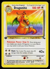 Dragonite (19) 19/62 Fossil Non Holo Rare First Edition on eBay
