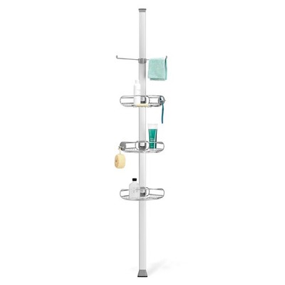 Simplehuman Tension Pole Shower Caddy 9 Ft Model BT1062 Stainless Steel