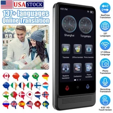 Language Translator Device Two-Way Instant ※137 Languages Voice & Text & Offline