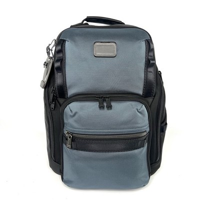 TUMI Alpha Bravo Search Backpack Pavement Blue and Black Laptop Travel Bag Lg