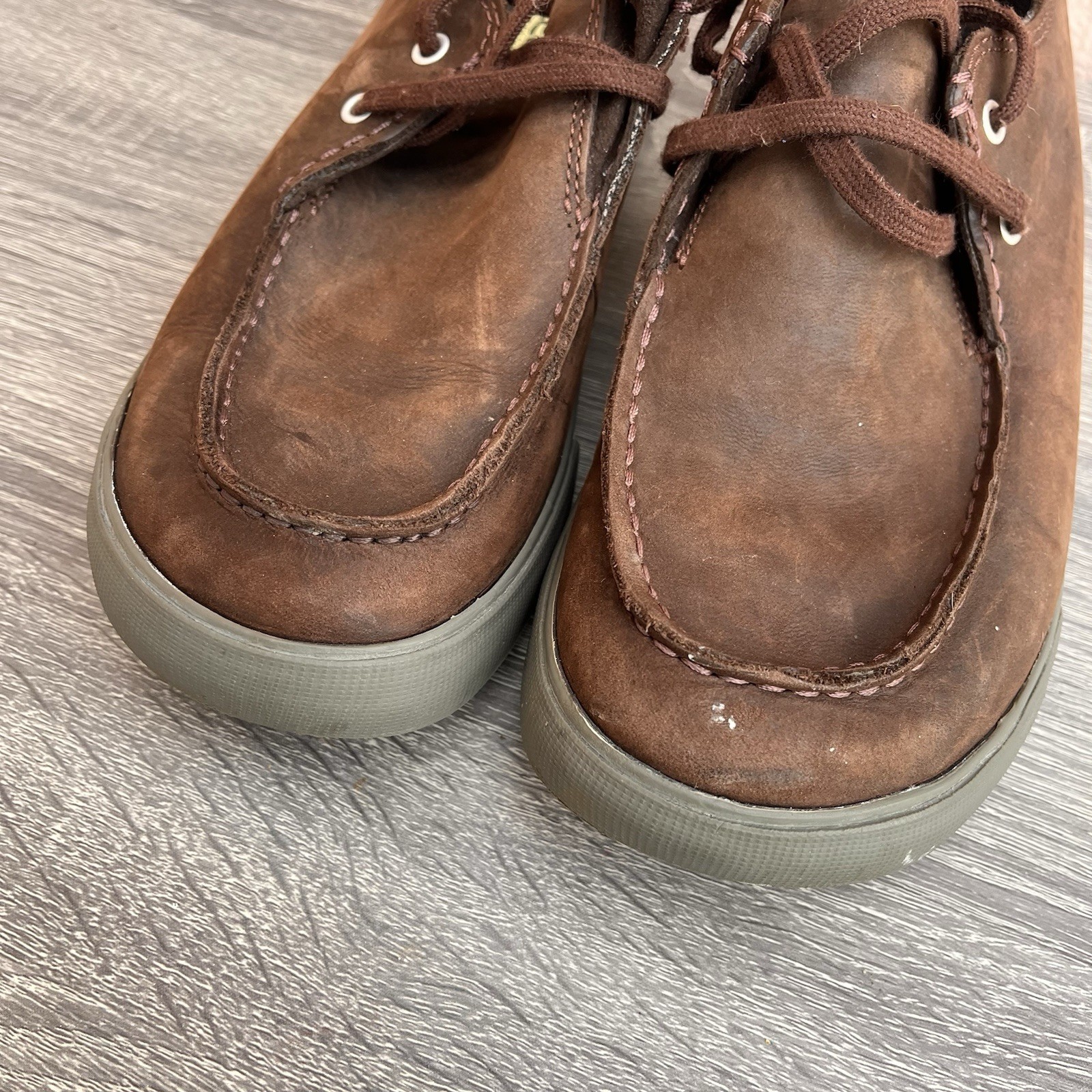 Scarpe casual Keen Moc Toe da uomo taglia 6 in pelle marrone 1007861