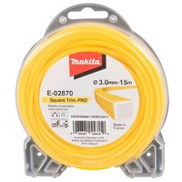 Makita MäHfaden 4 Kant 3,0 Mm X 15 M Gelb Square Trim Pro E-02870