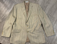 Lauren Ralph Lauren 44R Silk Wool Herringbone Sport Coat Tan