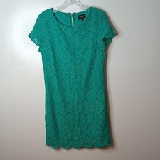 Laundry By Shelli Segal Women's Size 4 Teal Lace Mini Dress. Party, Graduation