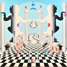 MARIO GRIMALDI Original Vintage Signed Figurative Children Illustration Painting