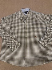Tommy Hilfiger Plaid Button Down Shirt Vintage Mens XXL Long Sleeve 90s Logo