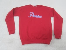 Sideline Swagger Mens XL Red SMU Mustangs Script Logo Ponies Pullover Crew Neck