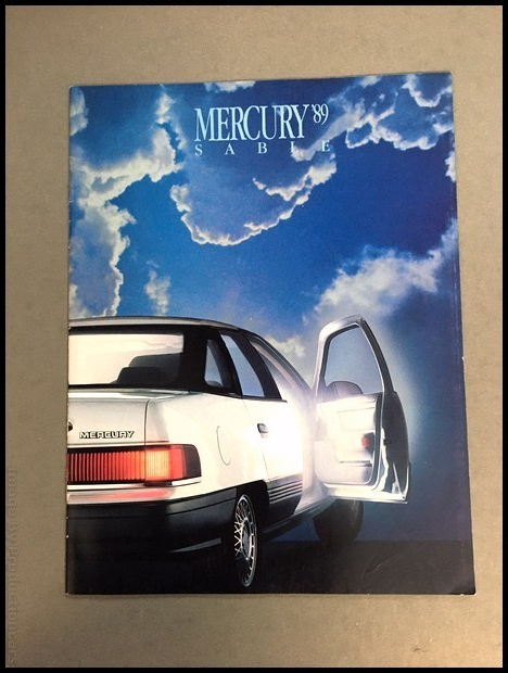 1989 Mercury Sable 24-page Original Car Sales Brochure Catalog | eBay