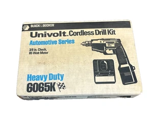 Black and Decker 6065K UNIVOLT Cordless Drill Kit (Untested)