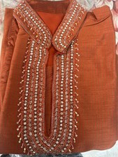 Men sherwani Wedding Party wear silk Size large