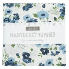 NANTUCKET SUMMER 5" Square Charm Pack Quilt Fabric by Moda (42 Pc)