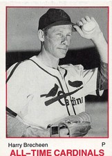 HARRY BRECHEEN 1983 TCMA ALL-TIME CARDINALS #9
