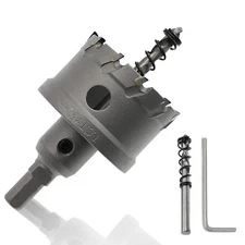 Hordion 2 1/16 Inch 52Mm Carbide Hole Saw Cutter For Metal And Plastic