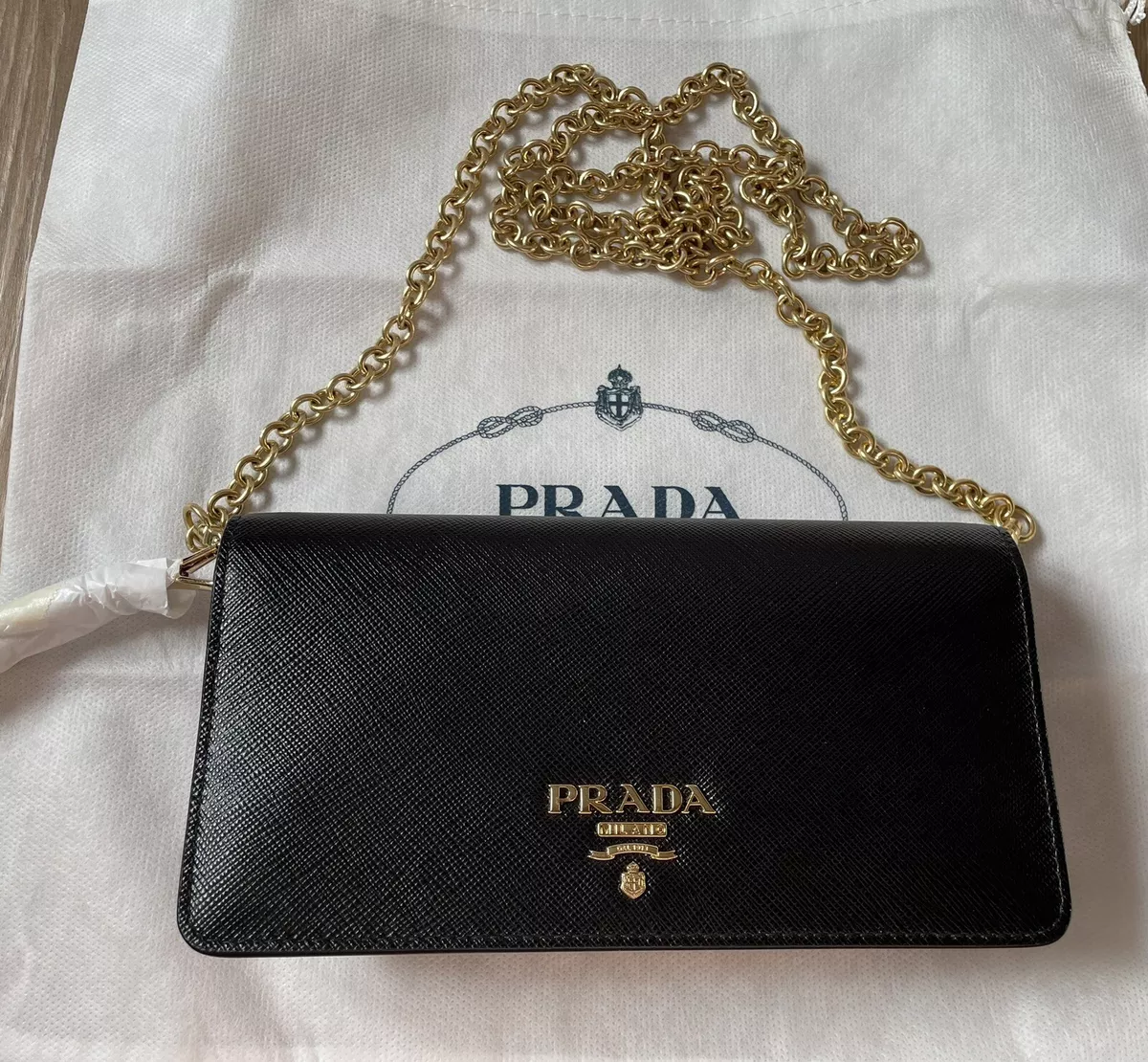 定価販売 【PRADA】SAFFIANO METAL ORO/ミニウォレット - 小物