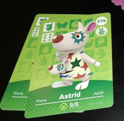 ASTRID Nº 276 Animal Crossing Amiibo Carte Card Horizons série 3 Neuve