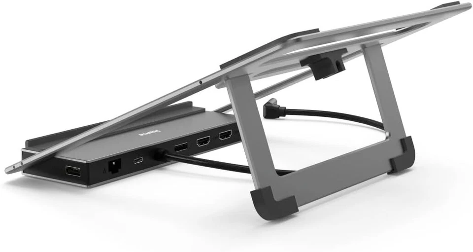HAMA 12in1 USB-C Docking Station Connect2Office 2x HDMI DP 4K@60Hz LAN USB-A - Bild 3 von 4